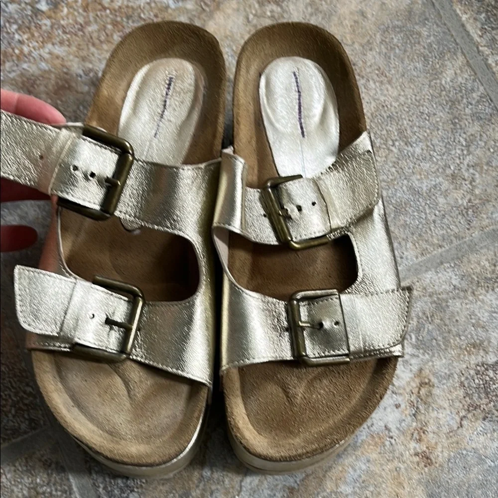 Anthropologie x Intentionally Blank Flatform Sandals Size 7